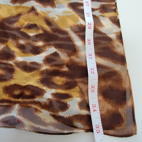 CollectionEighteen 100% Silk Animal Print Scarf EUC - Picture 5 of 5